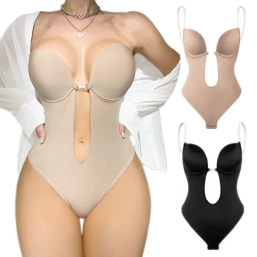 Premium Full Body Shaper - Backless Bodysuit with Tummy Control & Invisible Shaping